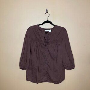 Adorable Chocolate Brown 100% Cotton Shirt